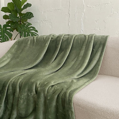Ultra Soft Blanket Olive Each