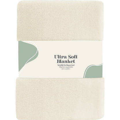 Ultra Soft Blanket White Each