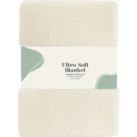 Ultra Soft Blanket White Each