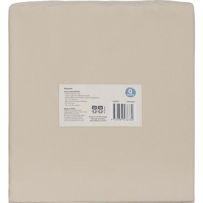Queen Microfleece Bed Sheet Pack Cream Each