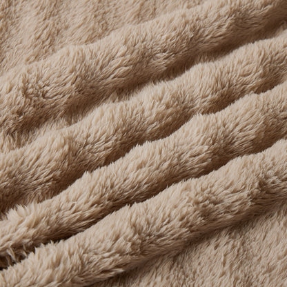 Queen Bed Bubble Blanket Taupe Each