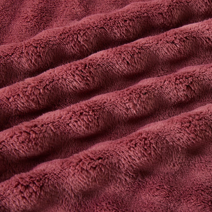 Queen Bed Bubble Blanket Burgundy Each