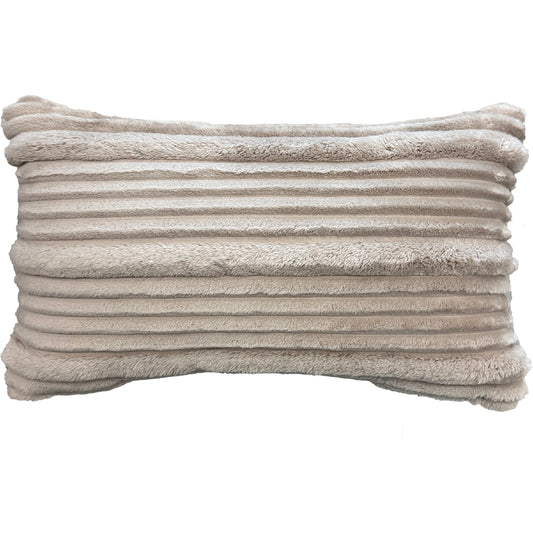 Stripe Oblong Cushion Taupe Each