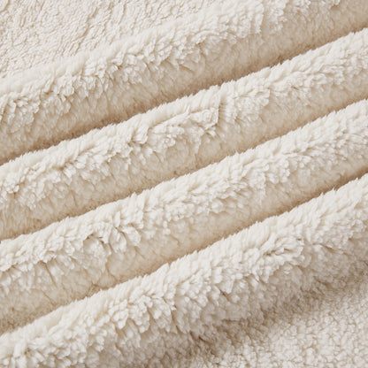 Double Sided Sherpa Throw Brown Check Each