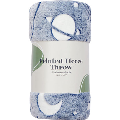 Kids Fleece Throw Blue Each