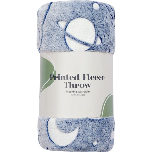 Kids Fleece Throw Blue Each