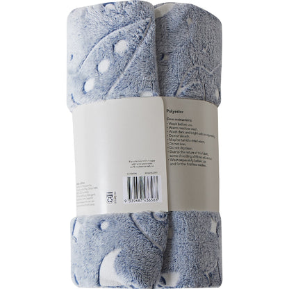 Kids Fleece Throw Blue Each