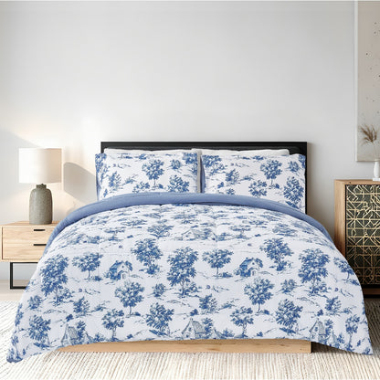 Queen/king Comforter Bed Set Blue Each