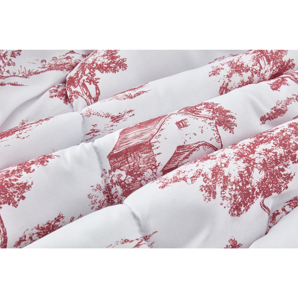 Queen/king Comforter Bed Set Burgundy Each