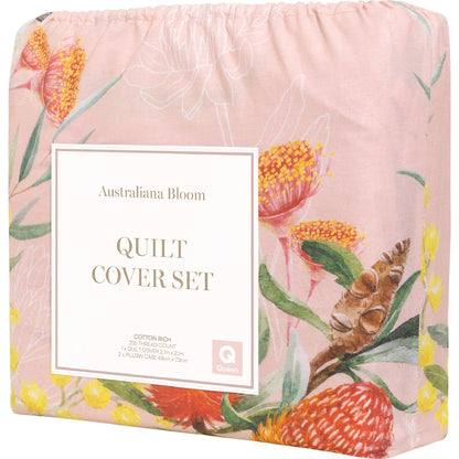 Australiana Bloom Queen Quilt Cover Set Each