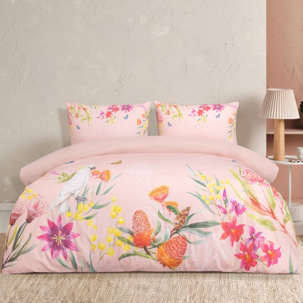 Australiana Bloom Queen Quilt Cover Set Each