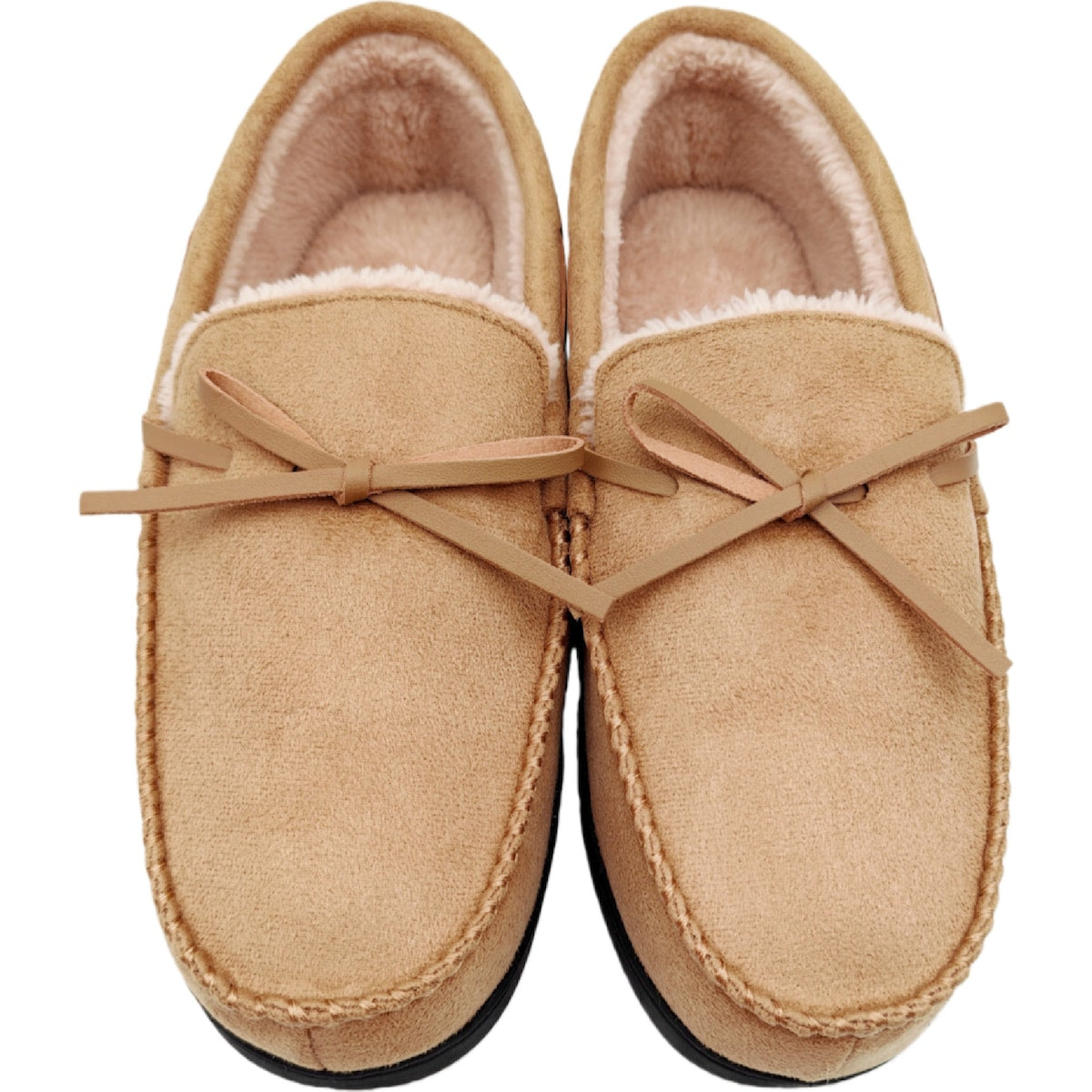 Mens Moccasin Slippers Tan Size 7/8 Each