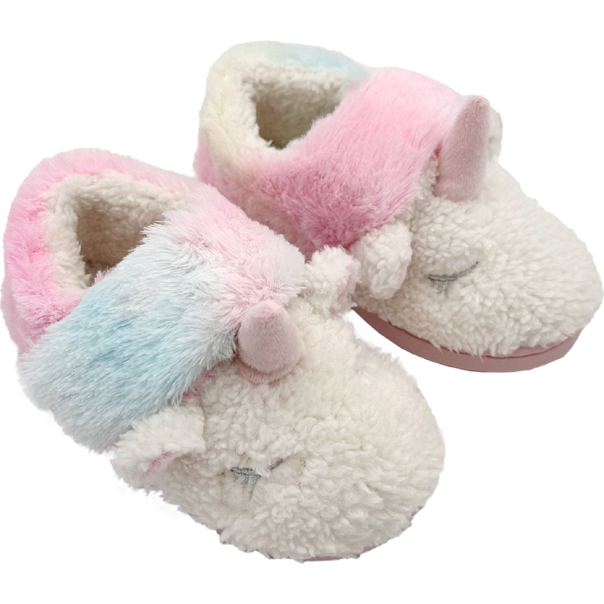 Kids Unicorn Slippers Size 5/6 Each