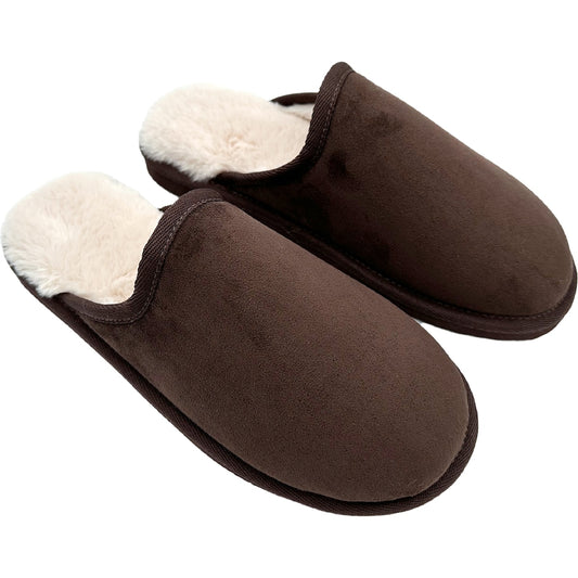 Mens Slide Slippers Chocolate Size 9/10 Each