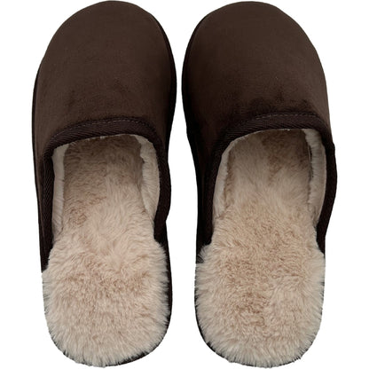 Mens Slide Slippers Chocolate Size 9/10 Each
