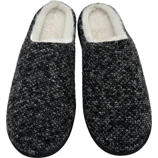 Mens Scuff Slippers Black Size 7/8 Each