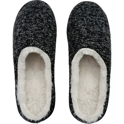 Mens Scuff Slippers Black Size 11/12 Each