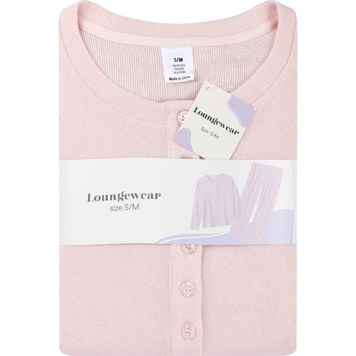 Loungewear Set Dusty Pink Size S/m Each