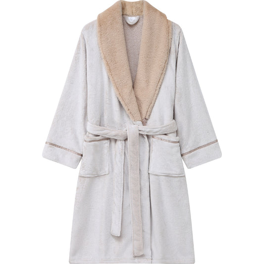 Ladies Robe Beige Size L/xl Each