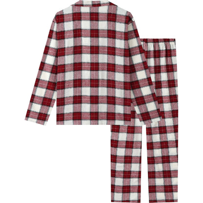 Mens Flannelette Pyjamas Red Size M Each