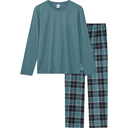 Mens Flannelette Pyjamas Green Size M Each
