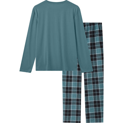 Mens Flannelette Pyjamas Green Size M Each