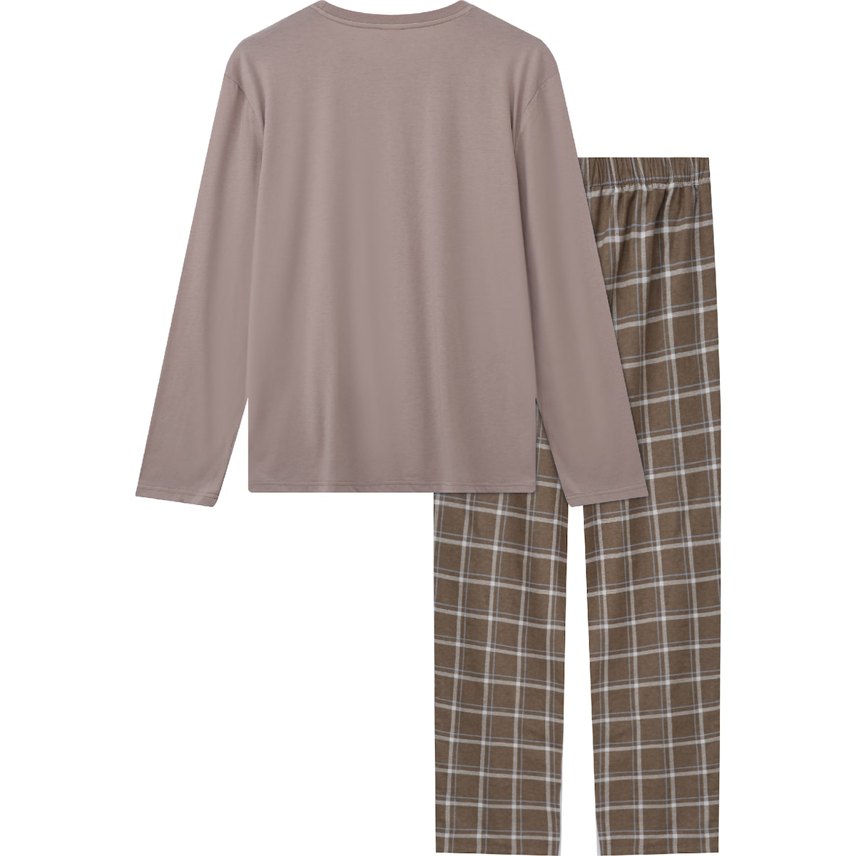 Mens Flannelette Pyjamas Beige Size Xxl Each