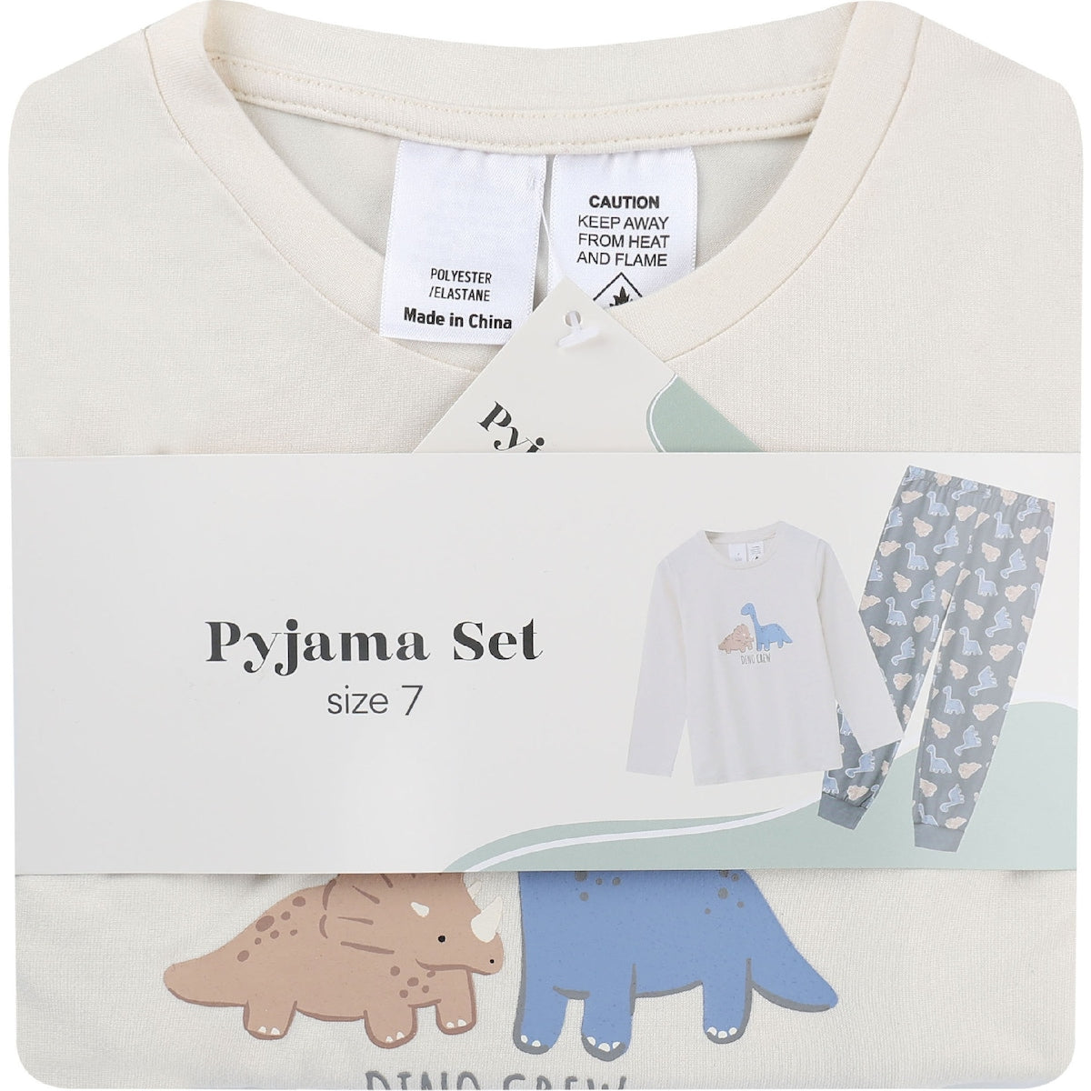 Kids Dinosaur Pyjamas Size 7 Each