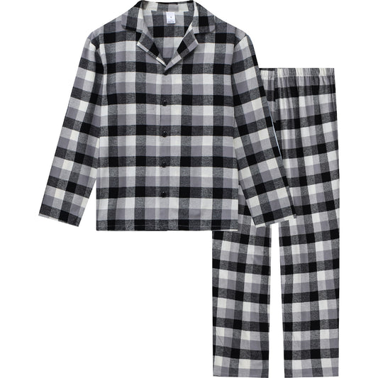Mens Flannelette Pyjamas Grey Size Xxl Each