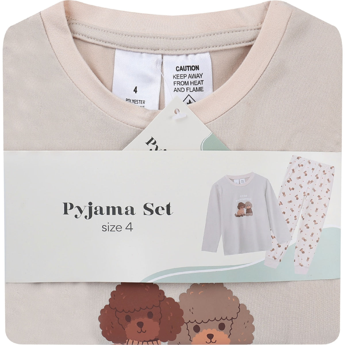 Kids Puppy Pyjamas Size 4 Each