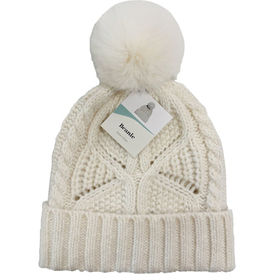 Ladies Beanie Cream Each