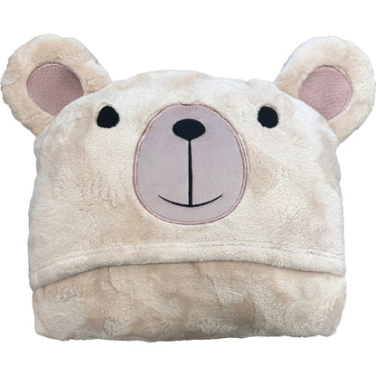 Kids Hooded Blanket Bear Each