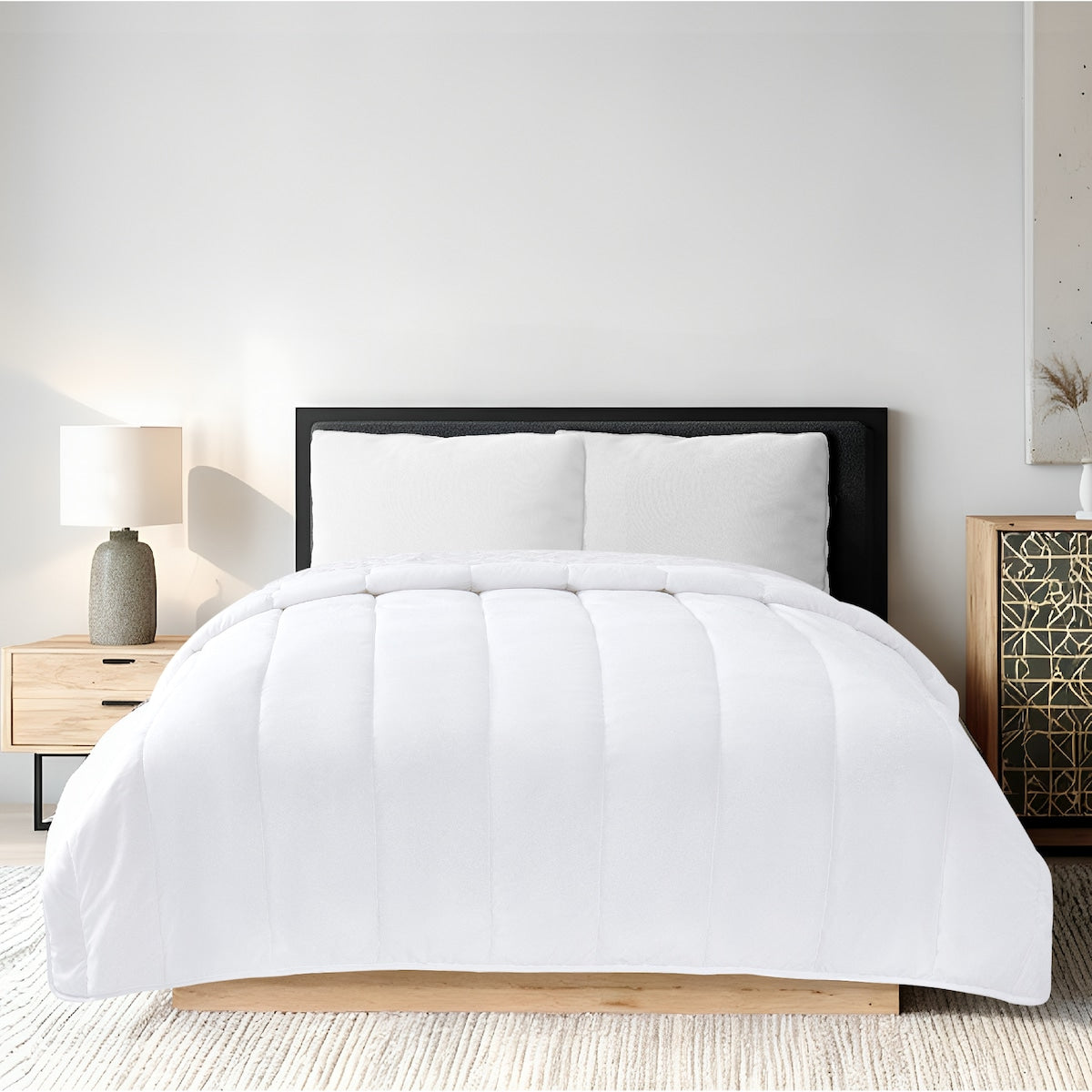 White Queen Bed Quilt Each
