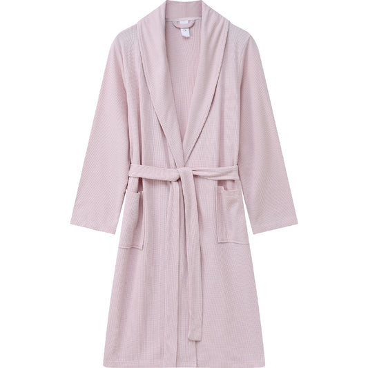 Ladies Waffle Robe Pink Size S/m Each