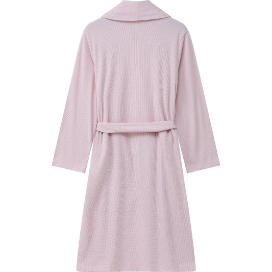 Ladies Waffle Robe Pink Size S/m Each