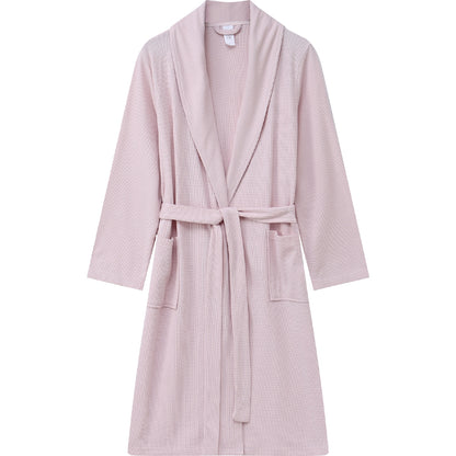 Ladies Waffle Robe Pink Size L/xl Each