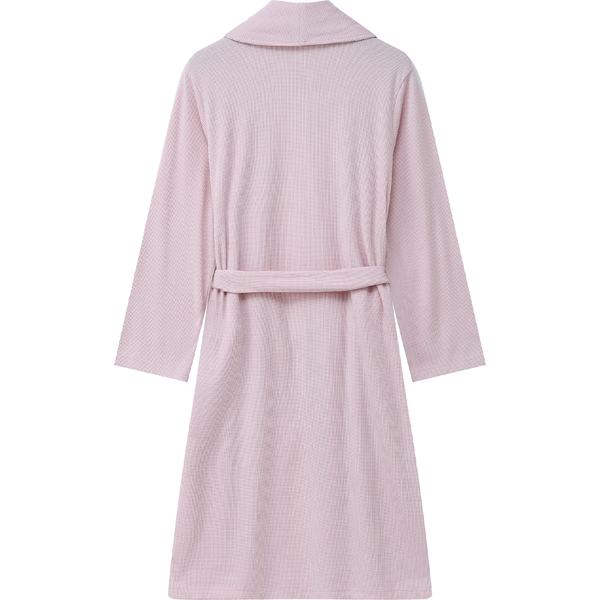 Ladies Waffle Robe Pink Size L/xl Each