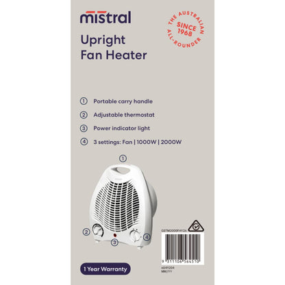 Mistral Upright Fan Heater Each
