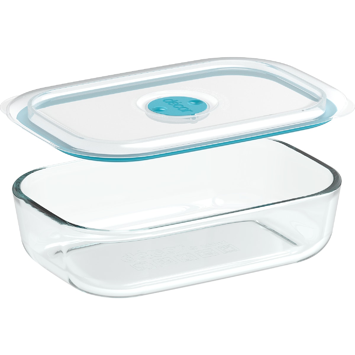 Decor Vent & Seal Glass Container 800ml Each