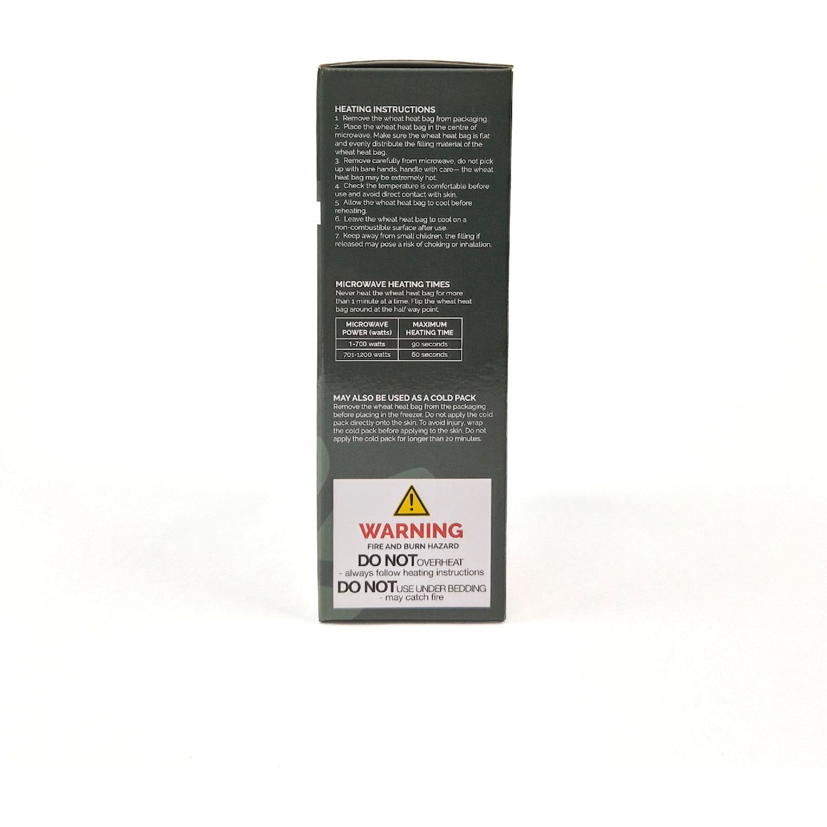 Feelgood Australia Heat Wheat Bag Charcoal Each