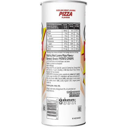 Pringles Sizzling Meat Lovers Pizza Potato Chips 118g