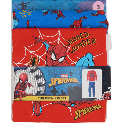 Boys Spiderman Knit Pyjamas Size 3 Each