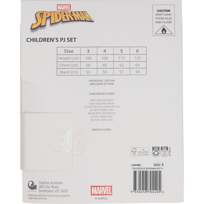 Boys Spiderman Knit Pyjamas Size 4 Each