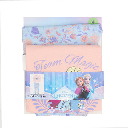 Girls Frozen Knit Pyjamas Size 4 Each