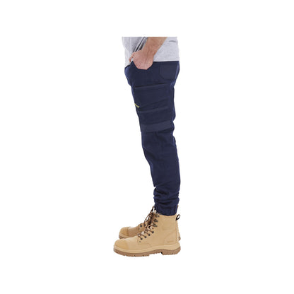 Tradie Mens Skinny Cuff Pants - Navy - 380 x 730mm