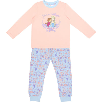 Girls Frozen Knit Pyjamas Size 5 Each