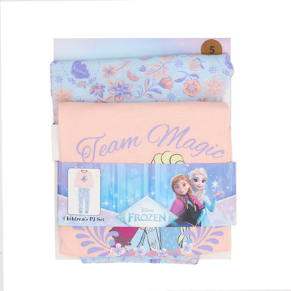 Girls Frozen Knit Pyjamas Size 5 Each