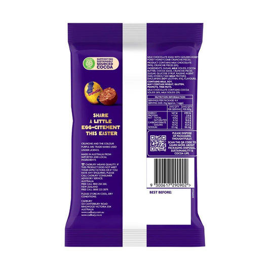Cadbury Crunchie Easter Chocolate Eggs Bag - 110g