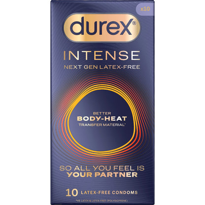 Durex Intense Body-heat Condoms Regular 10 Pack