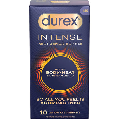 Durex Intense Body-heat Condoms Regular 10 Pack
